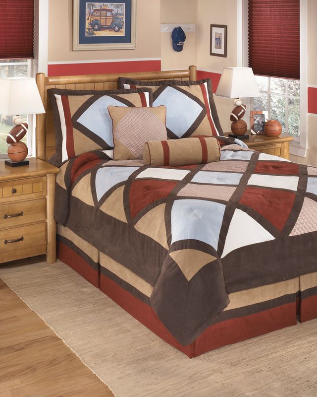 Signature Design by Ashley® Academy Multi Color Full Top Of Bed Set-0