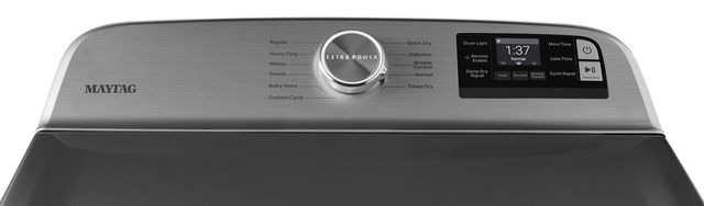 Maytag® 7.4 Cu. Ft. Metallic Slate Top Load Electric Dryer 5