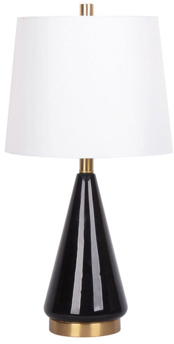 Signature Design by Ashley® Ackson Set of 2 Black/Brass Table Lamp 1