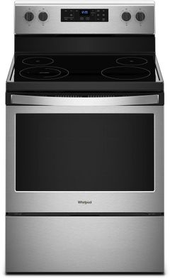 Whirlpool® 29.88" Free Standing Electric Range-Stainless Steel-WFE510S0HS