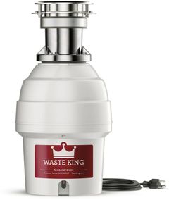Waste King® 0.75 HP Batch Feed White Pro 3-Bolt Mount Food Waste Disposer