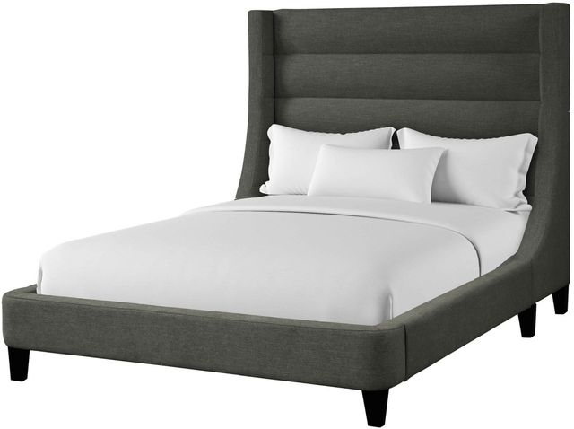 Parker House® Jacob Luxe Dark Gray Queen Panel Bed