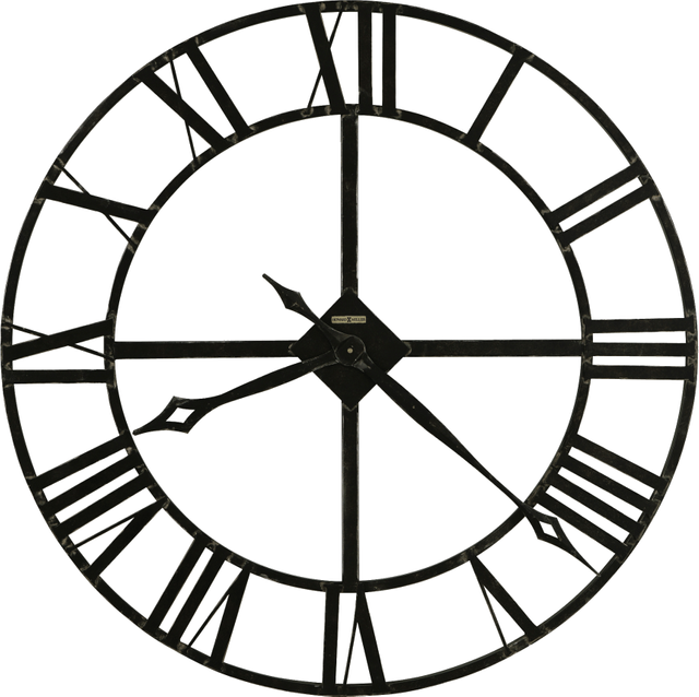 Howard Miller® Lacy Black Iron Wall Clock