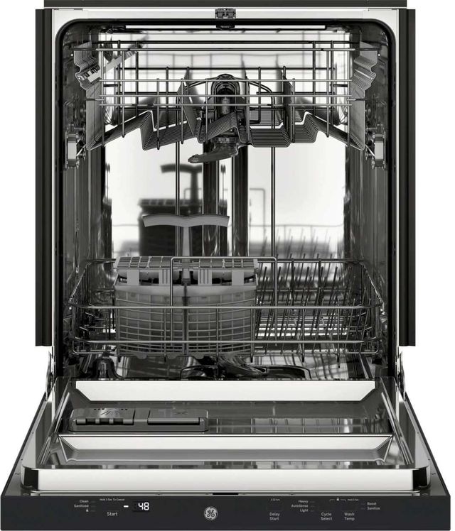 GE® 24" Black Built In Dishwasher-1