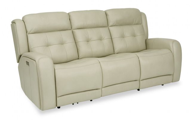 Flexsteel® Grant Ivory Power Reclining Sofa with Power Headrests148062PH 00911 Van's Home