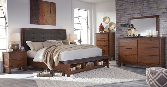 Pied de lit avec rangement Ralene, brun, Signature Design by Ashley® 7