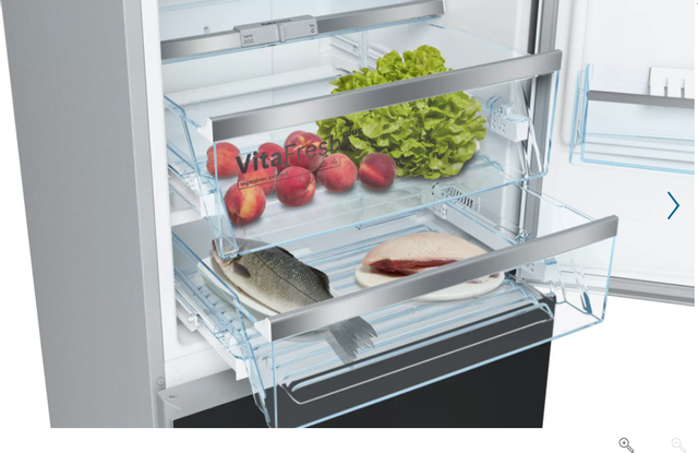 Bosch 800 Series 10.0 Cu. Ft. Black Counter Depth Bottom Freezer Refrigerator 3