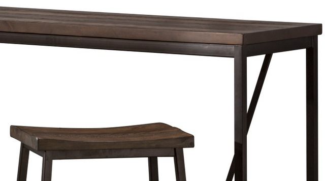 Hillsdale Furniture Trevino 3-Piece Copper Brown/Distressed Walnut Counter Height Dining Set-1