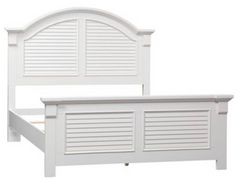 Liberty Summer House I Oyster White Queen Panel Bed