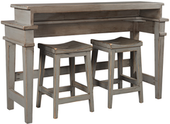 aspenhome® Reeds Farm Weathered Grey Console Bar Table