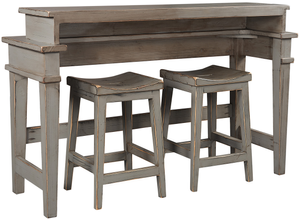 Aspenhome® Reeds Farm Weathered Grey Console Bar Table