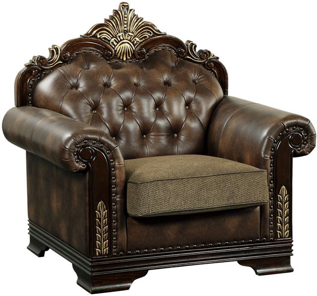 Homelegance® Croydon Cherry Brown Chair