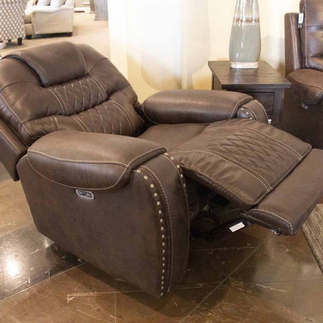 Corinthian Furniture Sahara Leather Recliner with Power Headrest-3