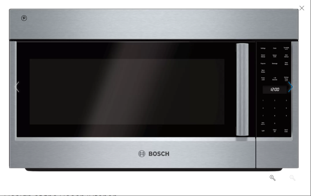 Four à micro-ondes à hotte intégrée Bosch® de 2,1 pi³ de 30 po - Acier inoxydable 0