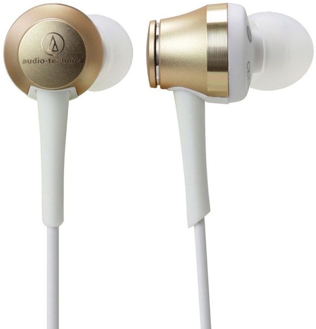 Audio-Technica® Sound Reality Champagne Gold In-Ear High-Resolution Headphones 1