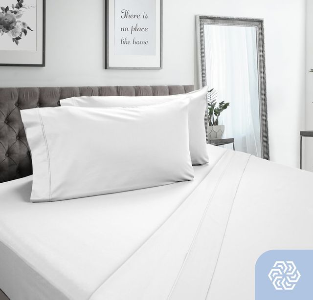 DreamFit® DreamCool™ Pima Cotton White Standard Extra Pillowcase 2