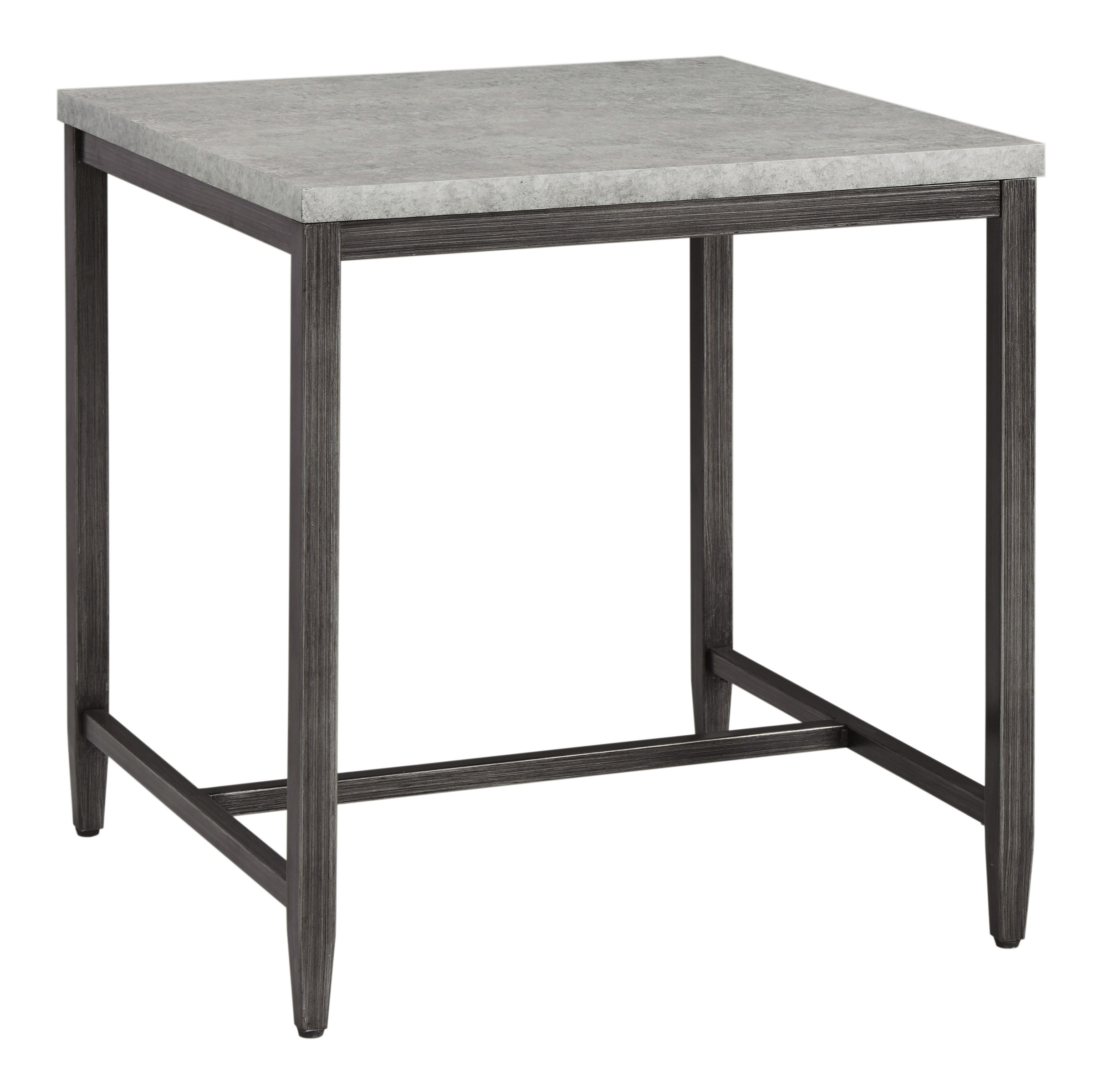 light gray side table