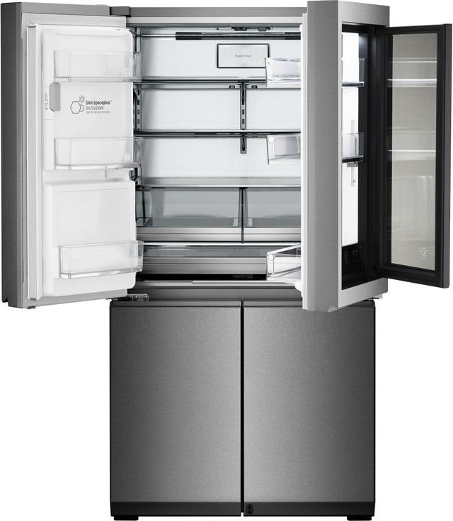 LG Signature 22.8 Cu. Ft. Textured Steel™ Smart Wi-Fi Enabled Counter Depth French Door Refrigerator 5
