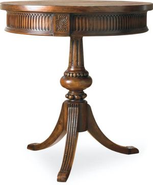 Hooker® Furniture Walnut Round Pedestal Accent Table