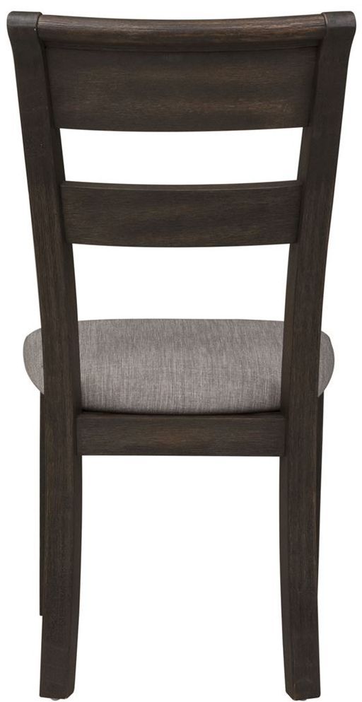 Liberty Furniture Double Bridge Dark Chestnut Splat Back Side Chair 1