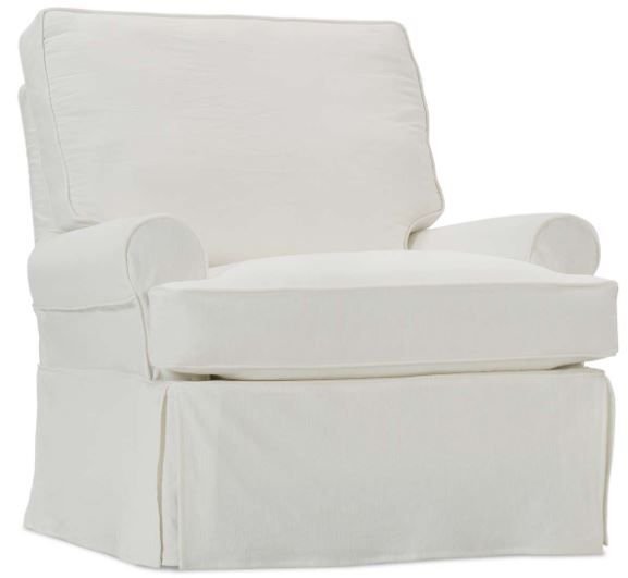 Rowe® Sophie White Large Swivel Glider | Marshall's Home Living ...