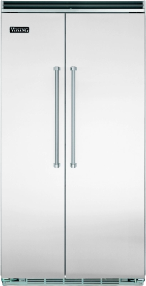 Viking® Professional 5 Series 25.32 Cu. Ft. Built-In Side By Side Refrigerator-Stainless Steel
