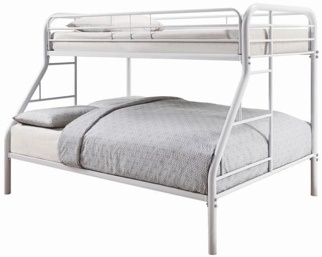 Coaster® Morgan White Twin Over Full Bunk Bed