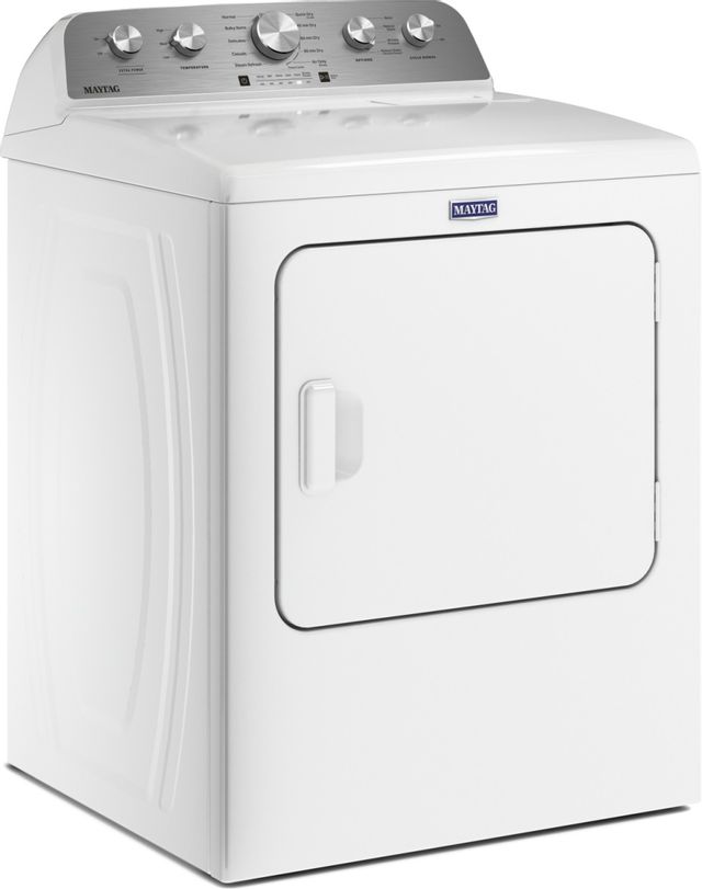 Maytag® White 7.0 Cu. Ft. Front Load Gas Dryer-1