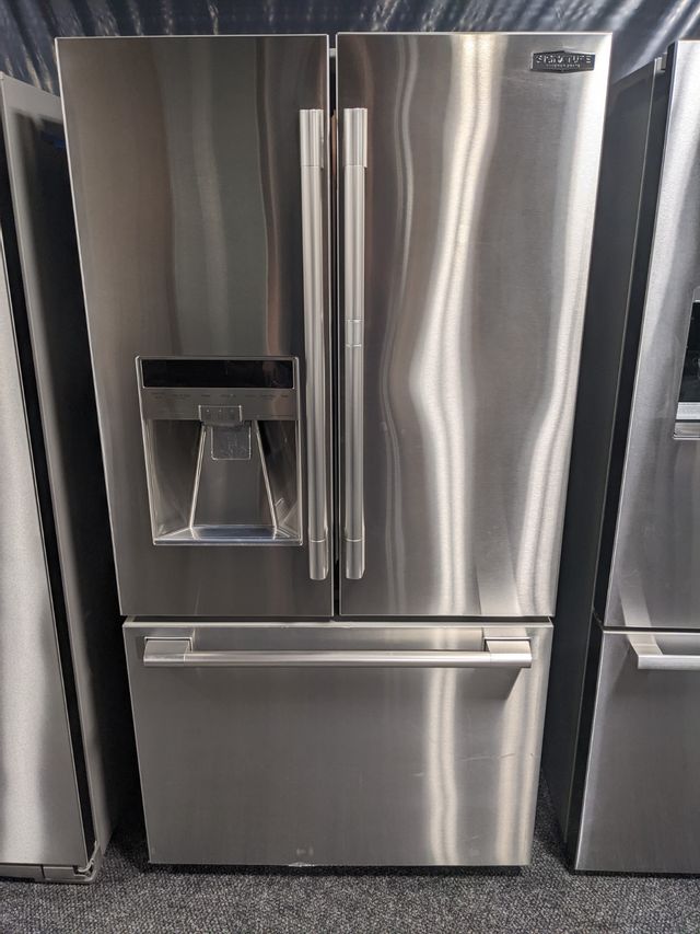Signature Kitchen Suite 23.5 Cu. Ft. Stainless Steel Counter Depth French Door Refrigerator-0