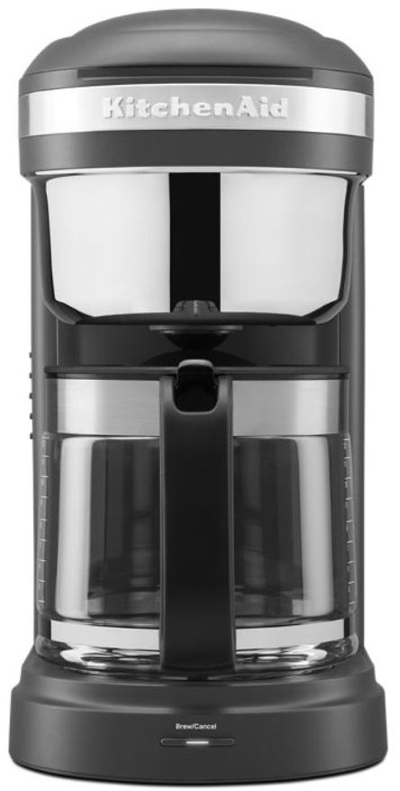 KitchenAid® 12 Cup Matte Charcoal Gray Drip Coffee Maker 1