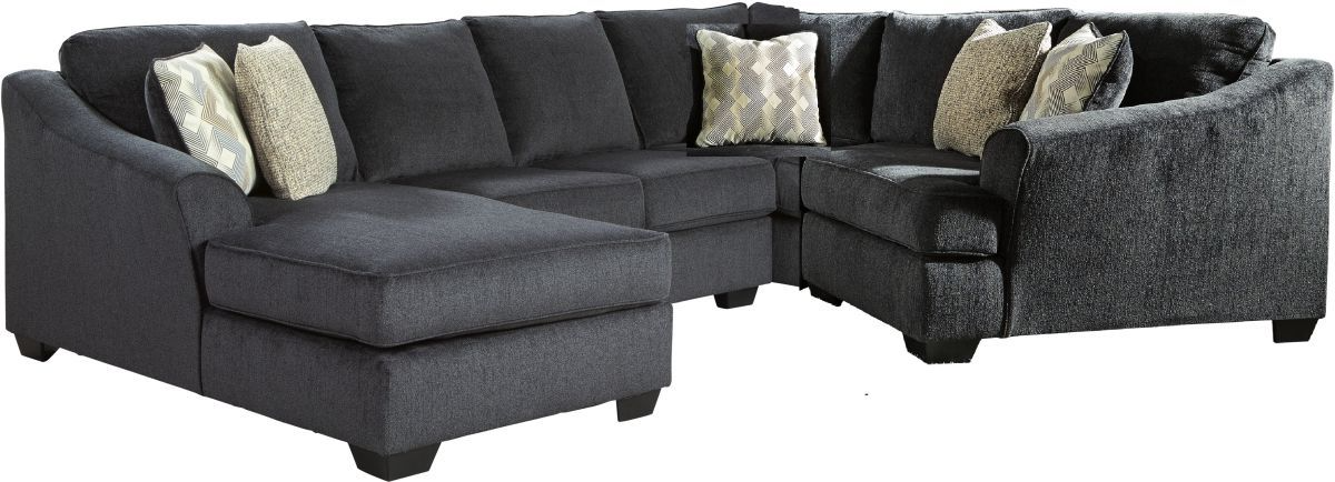 Ashley sorenton 3 piece fabric deals right chaise sectional in slate