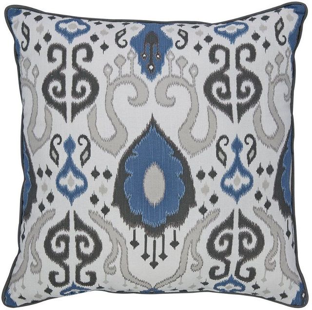 Signature Design by Ashley® Damaria Blue/Ivory/Brown Set of 4 Pillows 0