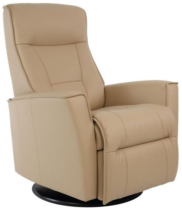 Fjords® Relax Harstad Latte Small Dual Motion Swivel Recliner