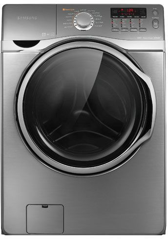 Samsung 3.9  cu. ft. Steam Front Load Washer-Stainless Platinum