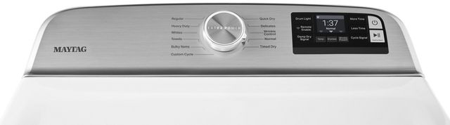 Maytag® 7.4 Cu. Ft. White Front Load Electric Dryer 6