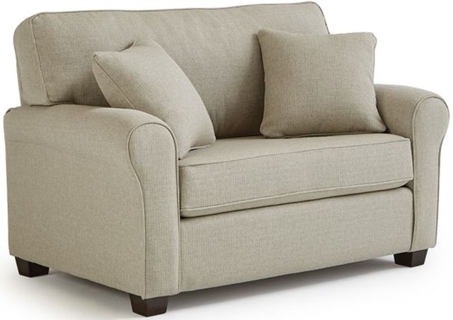 Best Home Furnishings® Shannon Beige Chair & A Half With Memory Foam Twin Sleeper 0