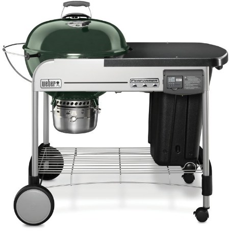Weber® Performer Series 48" Green Deluxe Charcoal Grill 0
