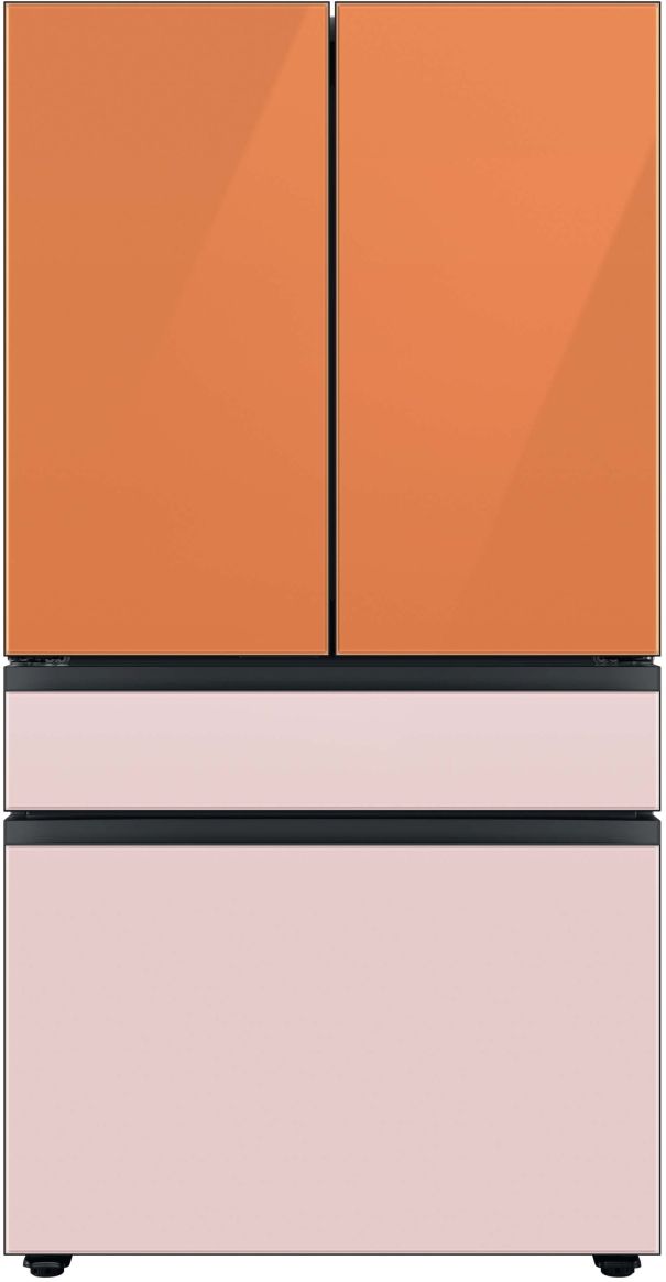 Samsung Bespoke 36" Pink Glass French Door Refrigerator Middle Panel 3