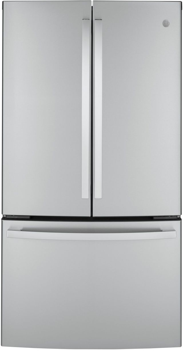 GE® 23.1 Cu. Ft. Fingerprint Resistant Stainless Steel Counter Depth French Door Refrigerator (S/D) 0