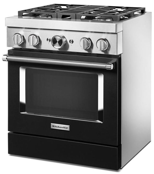KitchenAid® 30" Stainless Steel Commercial-Style Free Standing Dual Fuel Range 13