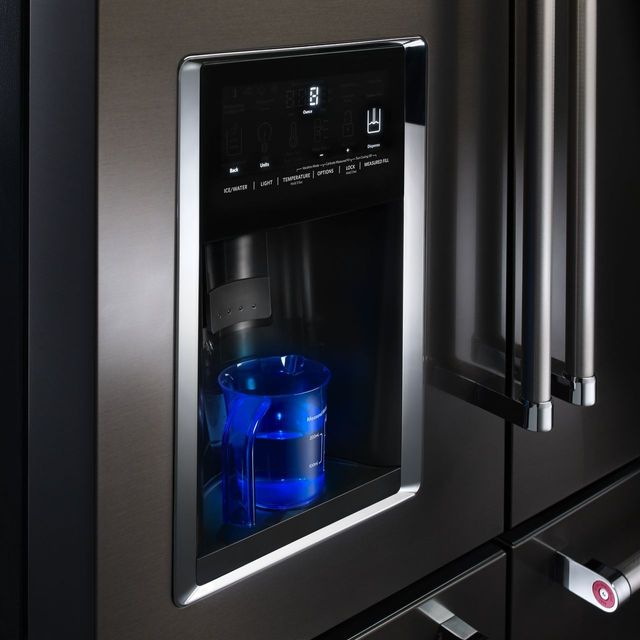 KitchenAid® 25.76 Cu. Ft. Black Stainless Steel with PrintShield™ Finish French Door Refrigerator 4