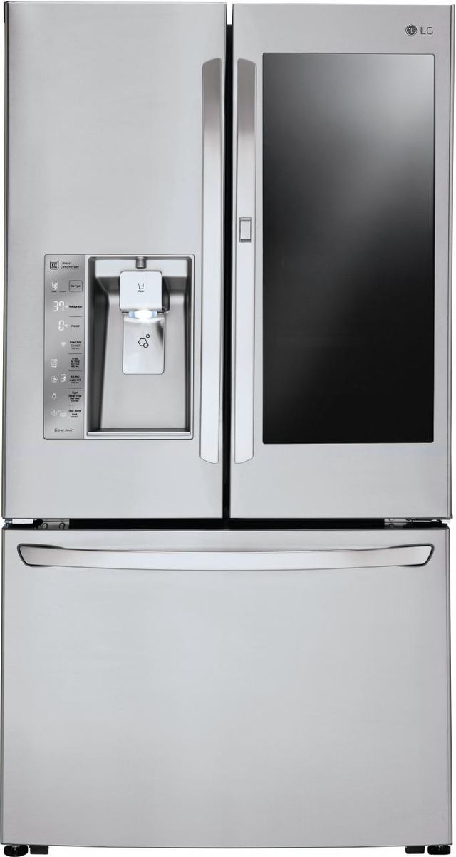 Réfrigérateur à portes françaises de 36 po LG® de 23,5 pi³ - Acier inoxydable