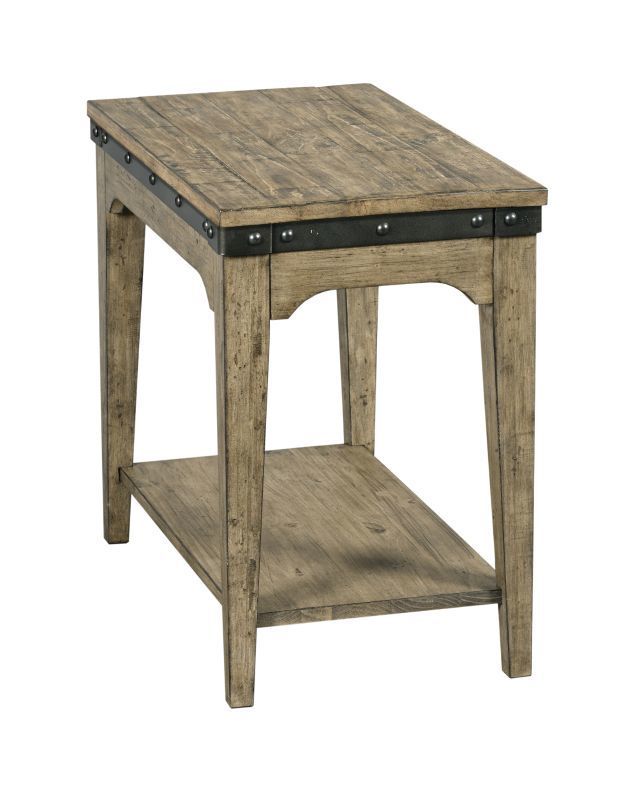 Kincaid® Plank Road Artisans Stone Chairside Table Bob Mills Furniture