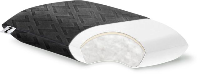 Malouf® Z® Travel Gelled Microfiber® + Memory Foam Layer Pillow 1