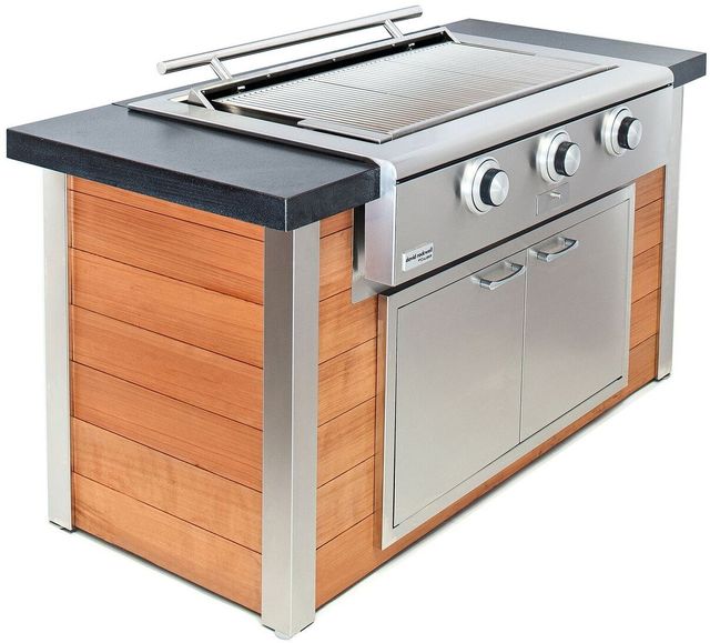 Caliber™ Rockwell 47.5" Stainless Steel Natural Gas Built-In Social Grill 1