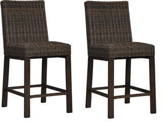 Signature Design by Ashley® Paradise Trail 2-Piece Brown Bar Stools