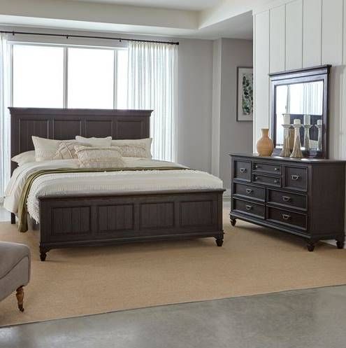 Liberty Allyson Park 3-Piece Wire Brushed Black Forest Queen Bedroom Set
