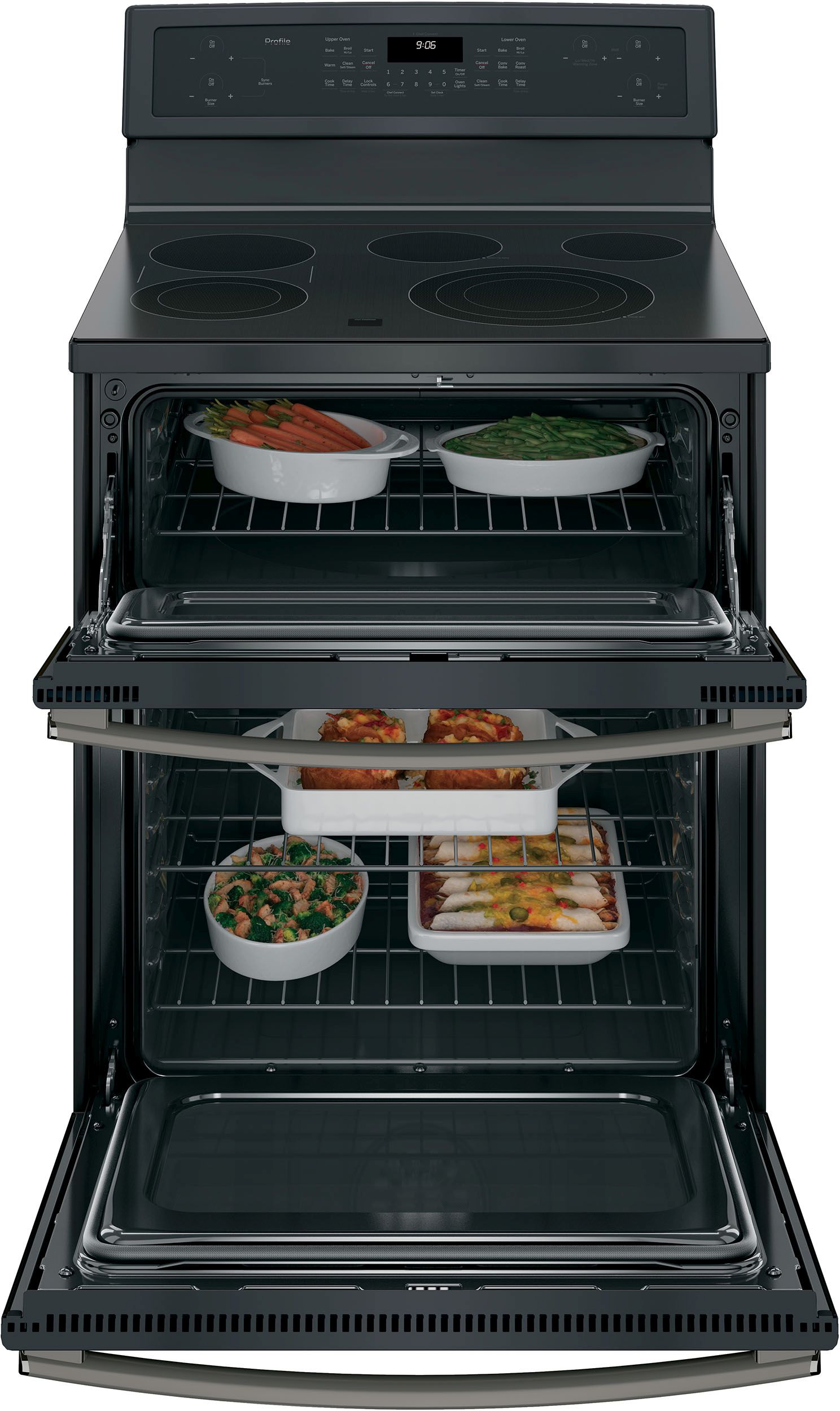 60cm freestanding electric double oven