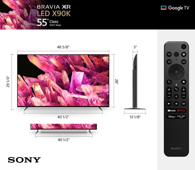 Sony® X90K 55" 4K Ultra HD LED Smart TV 8