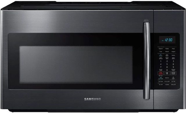Samsung 1.8 Cu. Ft. Fingerprint Resistant Black Stainless Steel Over The Range Microwave 0